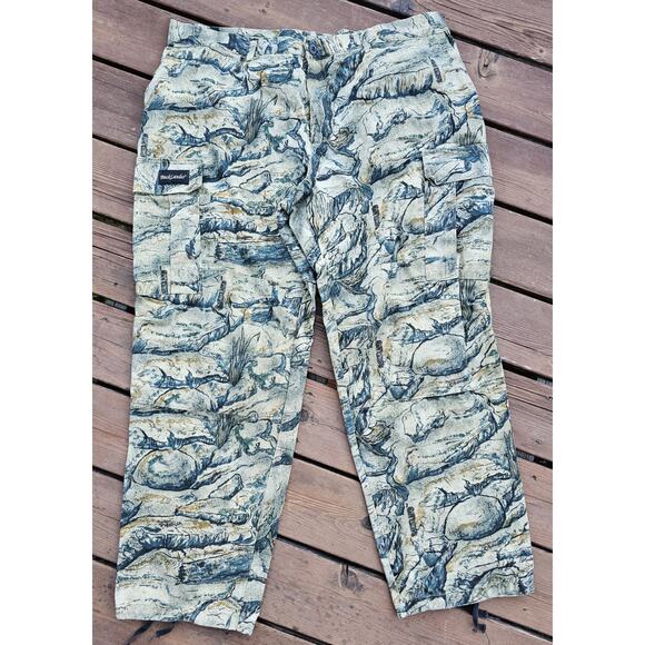 Vintage Backlander Camo Cargo Pants Mens Sz XXL Backland Hunting Outdoor Grunge - Picture 1 of 9